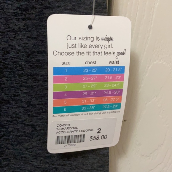 Triple Flip Charcoal Leggings - Picture 6 of 6